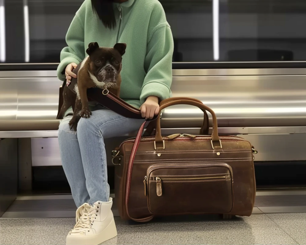leather carry on case